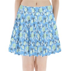 Pattern Texture Seamless Design Pleated Mini Skirt by Perong