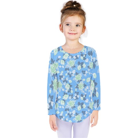 Pattern Texture Seamless Design Kids  Long Sleeve T-shirt by Perong