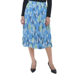 Pattern Texture Seamless Design Classic Velour Midi Skirt  by Perong