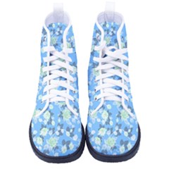 Pattern Texture Seamless Design Men s High-top Canvas Sneakers by Perong