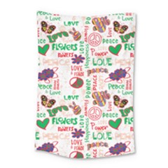 Power Love Pattern Texture Seamless Peace Small Tapestry