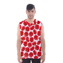 Flower Poppies Plant Petal Men s Basketball Tank Top by Perong