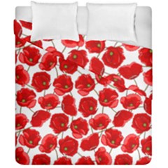 Flower Poppies Plant Petal Duvet Cover Double Side (california King Size)