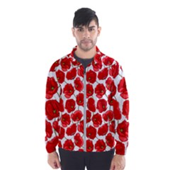 Flower Poppies Plant Petal Men s Windbreaker