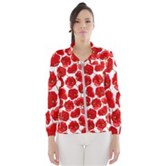 Flower Poppies Plant Petal Women s Windbreaker