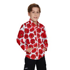 Flower Poppies Plant Petal Kids  Windbreaker