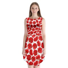 Flower Poppies Plant Petal Sleeveless Chiffon Dress   by Perong