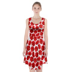 Flower Poppies Plant Petal Racerback Midi Dress by Perong