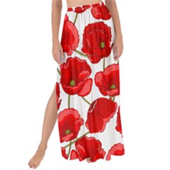 Flower Poppies Plant Petal Maxi Chiffon Tie-up Sarong by Perong