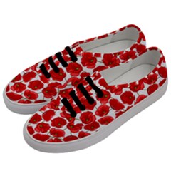 Flower Poppies Plant Petal Men s Classic Low Top Sneakers by Perong