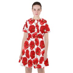 Flower Poppies Plant Petal Sailor Dress by Perong