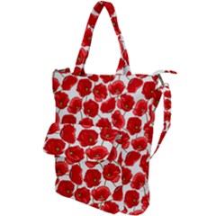 Flower Poppies Plant Petal Shoulder Tote Bag by Perong