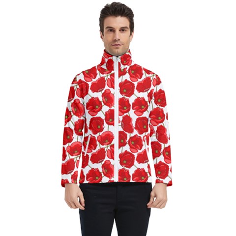 Flower Poppies Plant Petal Men s Bomber Jacket by Perong