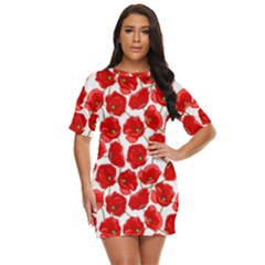 Flower Poppies Plant Petal Just Threw It On Dress by Perong