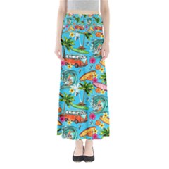 Summer Pattern Seamless Full Length Maxi Skirt by Perong