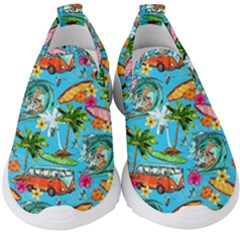 Summer Pattern Seamless Kids  Slip On Sneakers by Perong