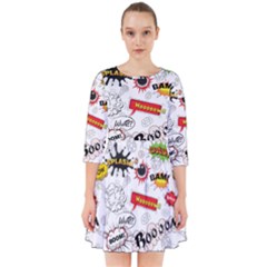 Pattern Seamless Texture Cartoon Smock Dress by Perong