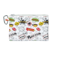 Pattern Seamless Texture Cartoon Canvas Cosmetic Bag (medium) by Perong