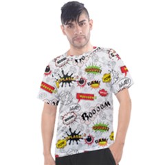 Pattern Seamless Texture Cartoon Men s Sport Top by Perong