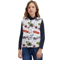 Pattern Seamless Texture Cartoon Kid s Button Up Puffer Vest	