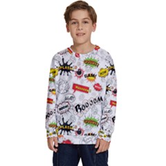 Pattern Seamless Texture Cartoon Kids  Crewneck Sweatshirt