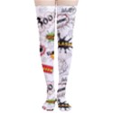 Pattern Seamless Texture Cartoon Thigh High Stockings View1