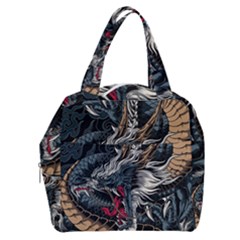 Dragon Snake Legend Japanese Mythology Boxy Hand Bag by Perong