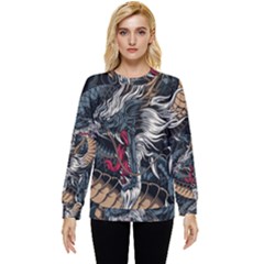 Dragon Snake Legend Japanese Mythology Hidden Pocket Sweatshirt