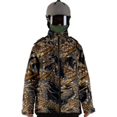 Japanese Dragon Pentagram Men s Zip Ski And Snowboard Waterproof Breathable Jacket