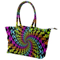 3d Grateful Dead 90 s Neon Dancing Bears Canvas Shoulder Bag by Perong