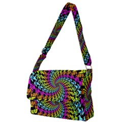 3d Grateful Dead 90 s Neon Dancing Bears Full Print Messenger Bag (l) by Perong