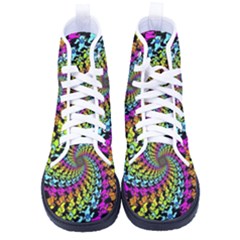 3d Grateful Dead 90 s Neon Dancing Bears Women s High-top Canvas Sneakers by Perong