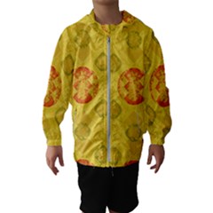 Art Pattern Design Background Kids  Hooded Windbreaker