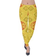 Art Pattern Design Background Velvet Leggings