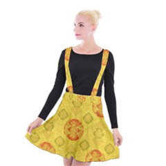 Art Pattern Design Background Suspender Skater Skirt