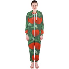 Poppy Fierce Wolf Poppies Bud Hooded Jumpsuit (ladies)