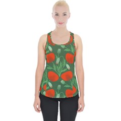 Poppy Fierce Wolf Poppies Bud Piece Up Tank Top by Perong