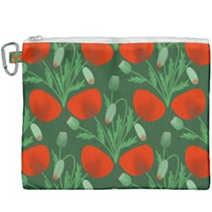 Poppy Fierce Wolf Poppies Bud Canvas Cosmetic Bag (xxxl) by Perong