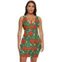 Poppy Fierce Wolf Poppies Bud Draped Bodycon Dress View1