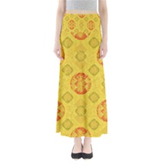 Art Pattern Design Background Full Length Maxi Skirt by Perong