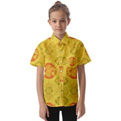 Art Pattern Design Background Kids  Short Sleeve Shirt by Perong