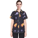 Cosmos Rocket Spaceship Ufo Women s Short Sleeve Shirt View1