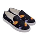 Cosmos Rocket Spaceship Ufo Women s Canvas Slip Ons View3