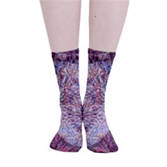 Stitches Blend Smooth Crew Length Tube Socks by kaleidomarblingart