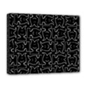 Enigmatic Demon Black and White Pattern Deluxe Canvas 20  x 16  (Stretched) View1