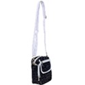 Enigmatic Demon Black and White Pattern Shoulder Strap Belt Bag View1