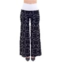 Enigmatic Demon Black and White Pattern So Vintage Palazzo Pants View1