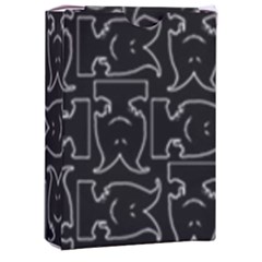 Enigmatic Demon Black And White Pattern Playing Cards Single Design (rectangle) With Custom Box by dflcprintsclothing