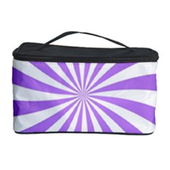 Spiral Vortex Rays Lavender Swirl Purple Cosmetic Storage Case by Salmanaz77