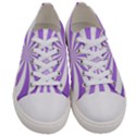 Spiral Vortex Rays Lavender Swirl Purple Women s Low Top Canvas Sneakers View1